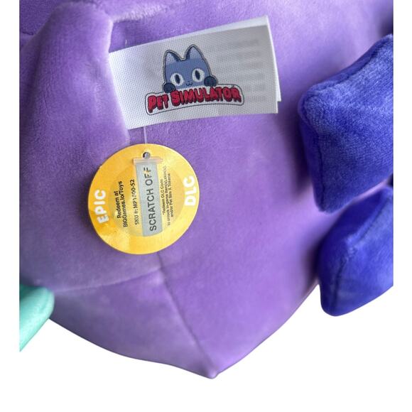 Pet Simulator X Deluxe Fantasy 8” Plush Series 2 Purple Fairy With DLC Code - Picture 3 of 4